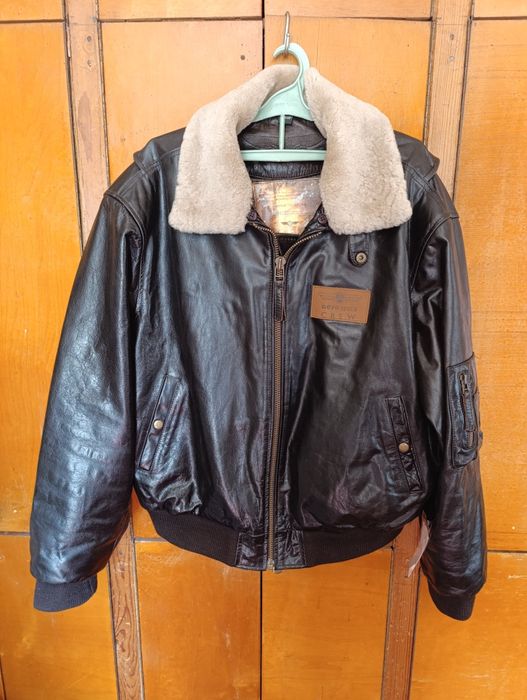 Кожаная куртка aero space