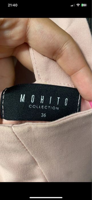 Rochita MOHITO roz pudrat cu detaliu la spate