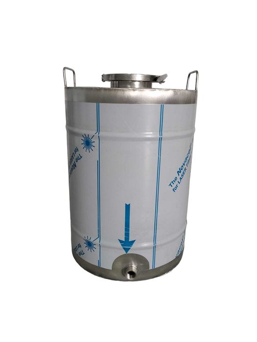 Butoi inox alimentar pentru vin cu capac clamp si robinet 30 litri