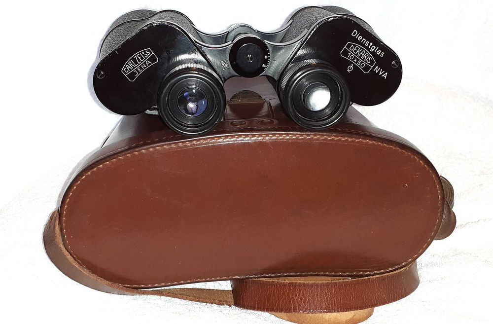 Binoclu Carl Zeiss Jena Q1 10x50 NVA Dienstglas-militar
