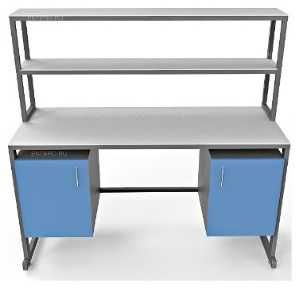 Стол лабораторный с подвесной полкой