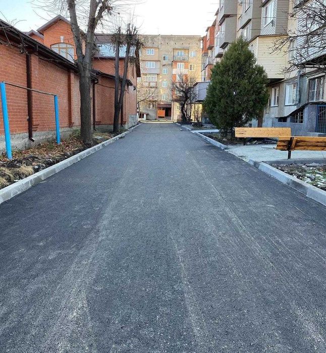 Укладка асфальта. Асфальтирование.