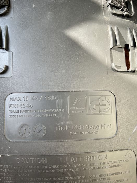 Scaun de copii pentru bicicleta, Thule