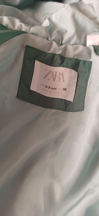 Geaca pufoasa copii Zara 98 cm