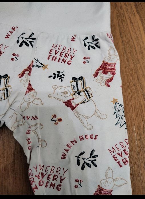 Colanți/Pantaloni Bebelusi Disney (Winnie the Pooh), Crăciun