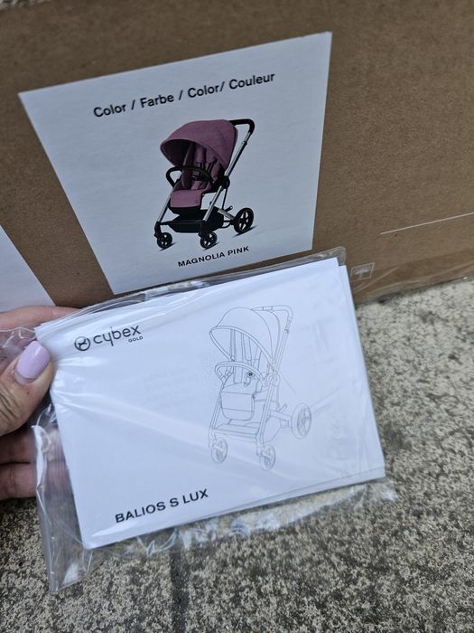 Cybex Balios S Lux детска количка розов цвят magnolia pink