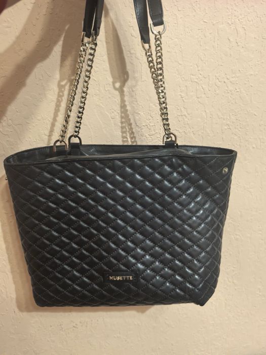 Естествена кожа чанта musette