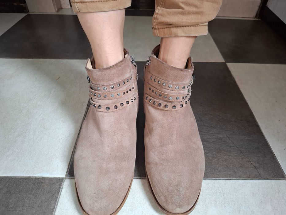 Боти Geox 37 естествен велур