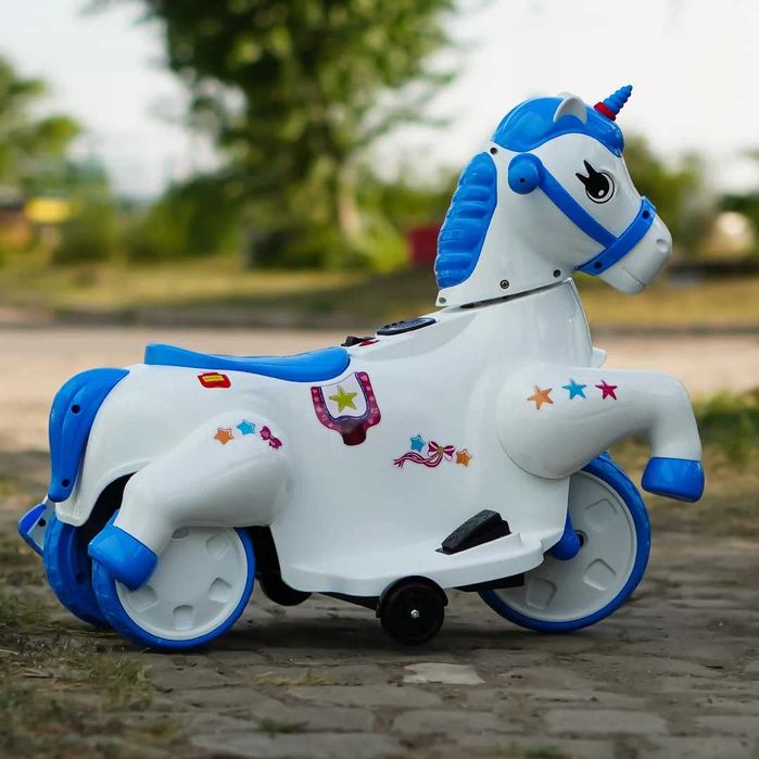 Tricicleta electrica pentru copii, Kinderauto Poney 40W 6V Blue