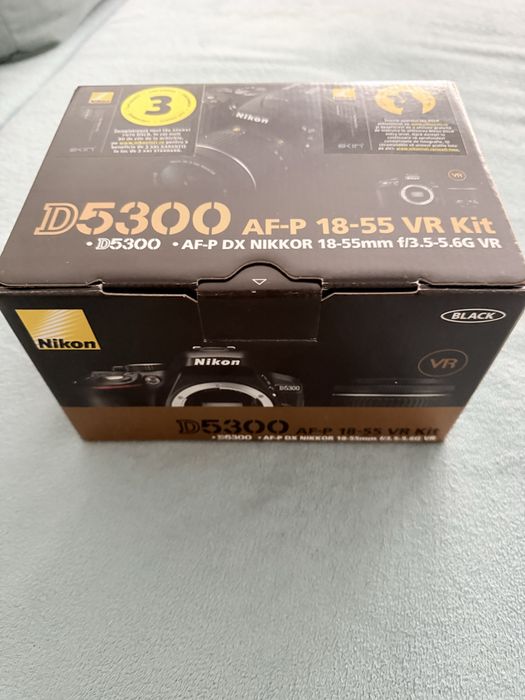 Aparat foto DSLR Nikon D5300, 24,2MP Black + 4 Obiective:  AF-P 18-55mm VR, AF-nikor 16-85mm 1,3.5 5 6 GED DX, obiectiv AF-