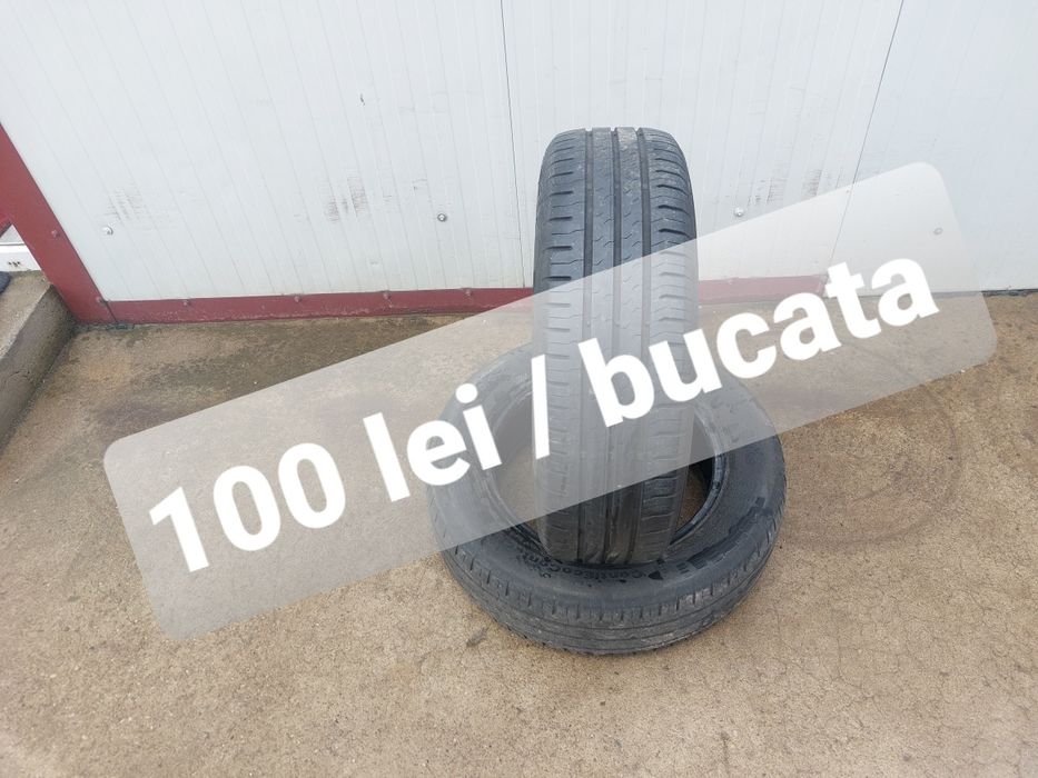 100 lei bucata! Doua anvelope de vara 185 65 15 Continental
