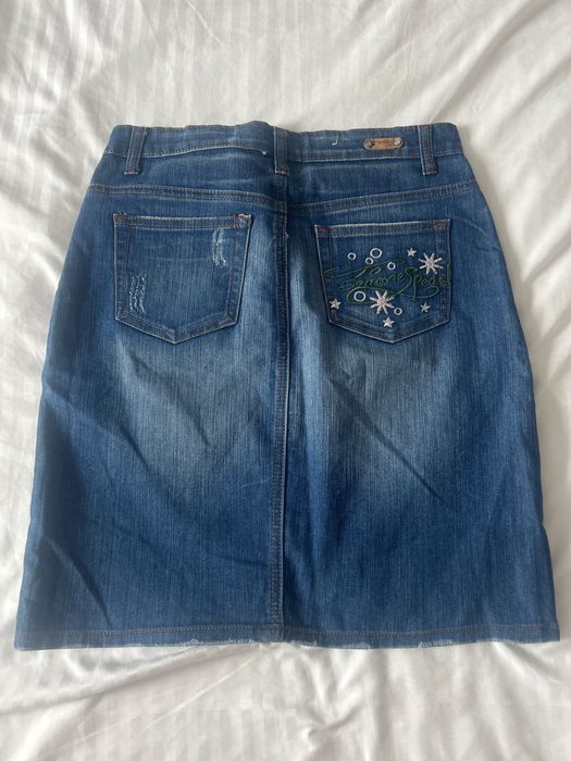 Fusta scurta denim 38