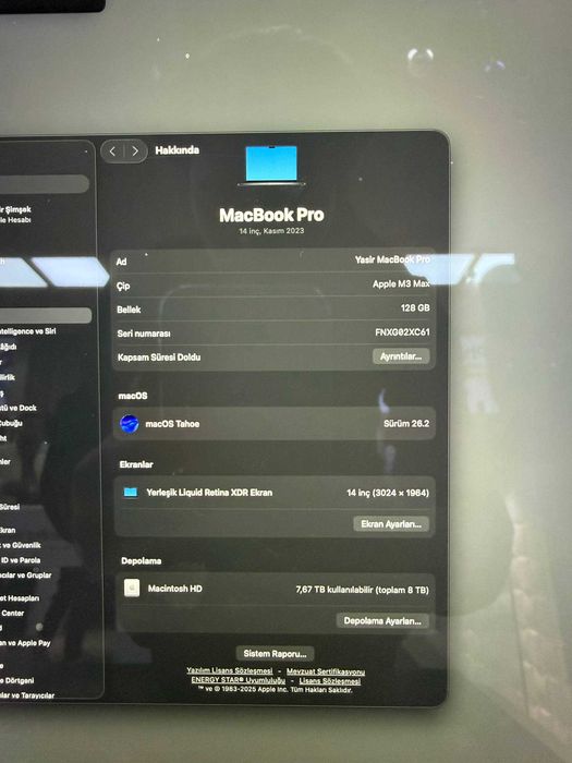 Apple Macbook pro 14 dyum M3 MAX 128GB 8TB Space Gray