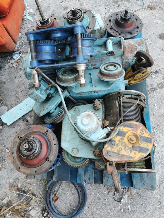 Спирачки.въжеводене.Резервни части за въжен,верижен телфер.Куки