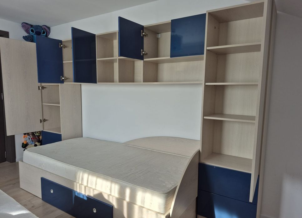 Dormitor copii Casa Rusu complet | Pat + Dulap  | Stare foarte bună