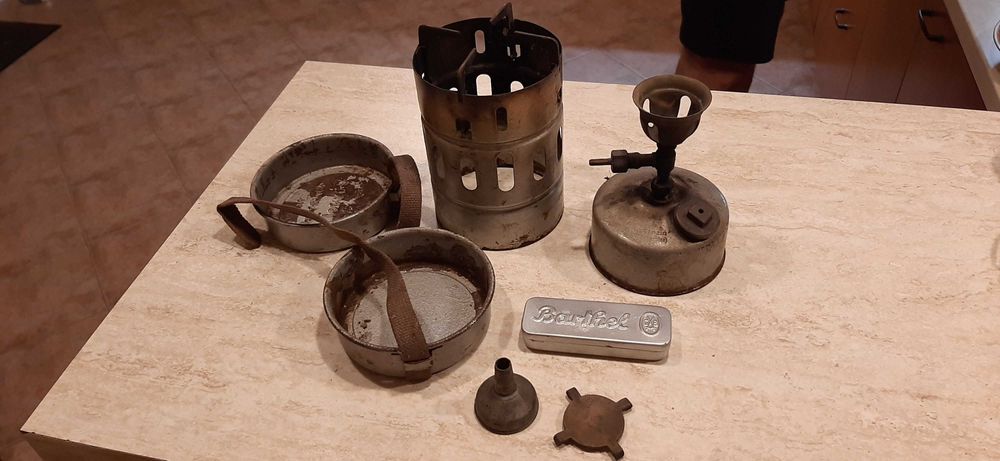 Бензинов котлон Gustav Barthel Juwel 34 и войнишки комплект