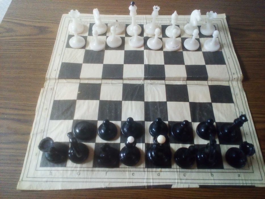 Шахматы и шашки состав пластик