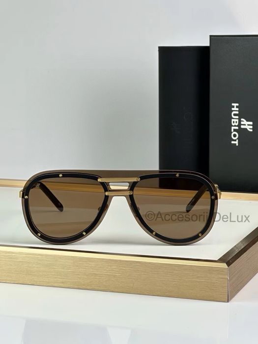 Ochelari de Soare Hublot H007 Noi Full Box [Verificare Colet] Gold