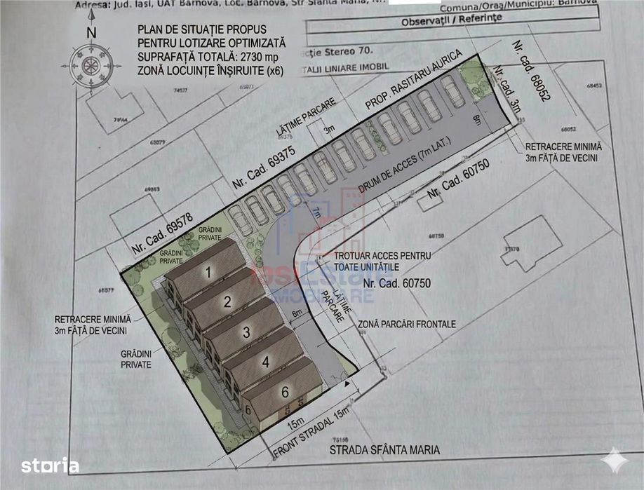 INVESTITIE PREMIUM BARNOVA: 2730 mp - 3200 mp Proiect 6 Case