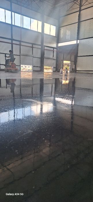 Стяжка шлифовка, затирка, полировка