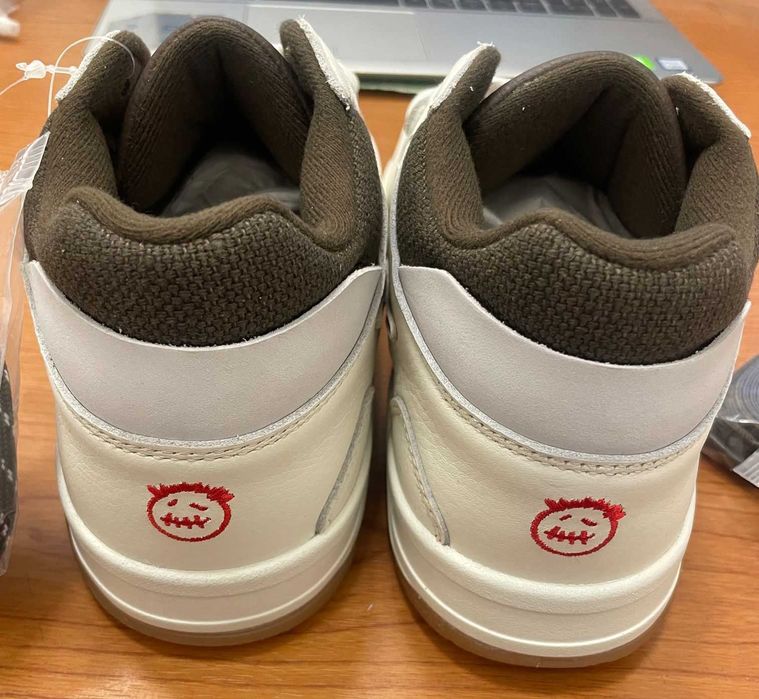 Adidasi Nike Travis Scott Jordan Jumpman Sail, noi, nepurtati, 41