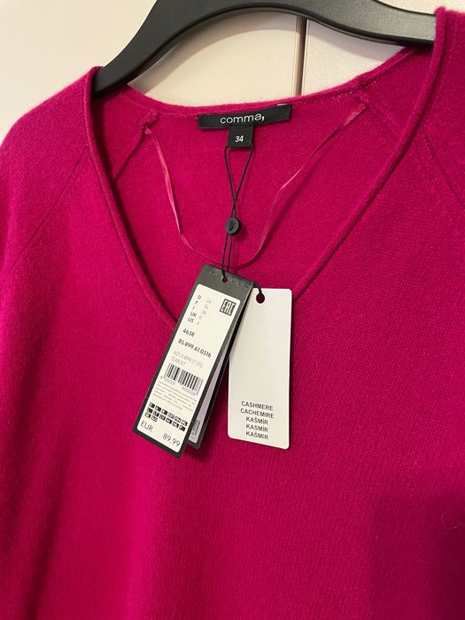 Pulover lână cu cașmir Comma de damă, nr. 34, nou cu etichetă