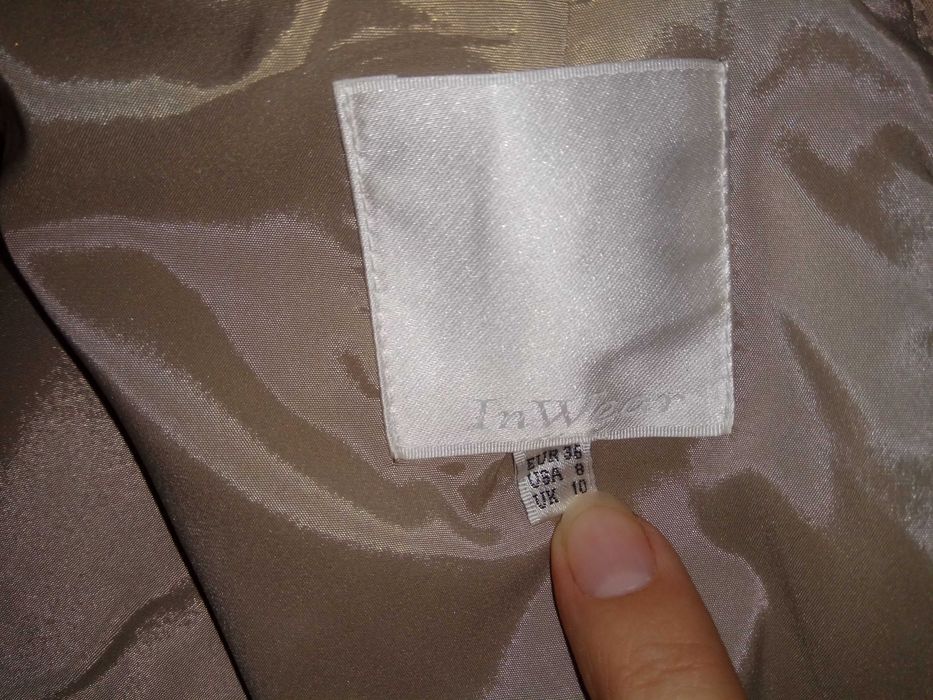 Rochie InWear, bej, office / ocazii, mar.S/M(38).