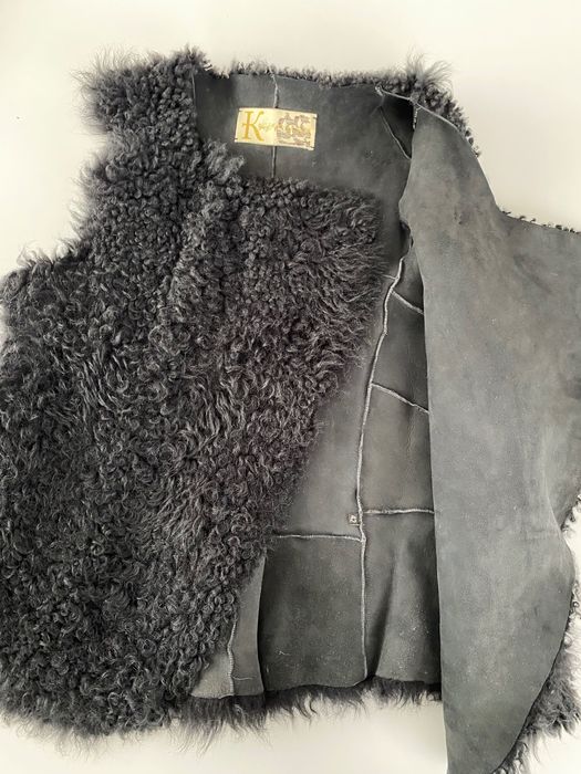 Елек агнешка кожа двулицев