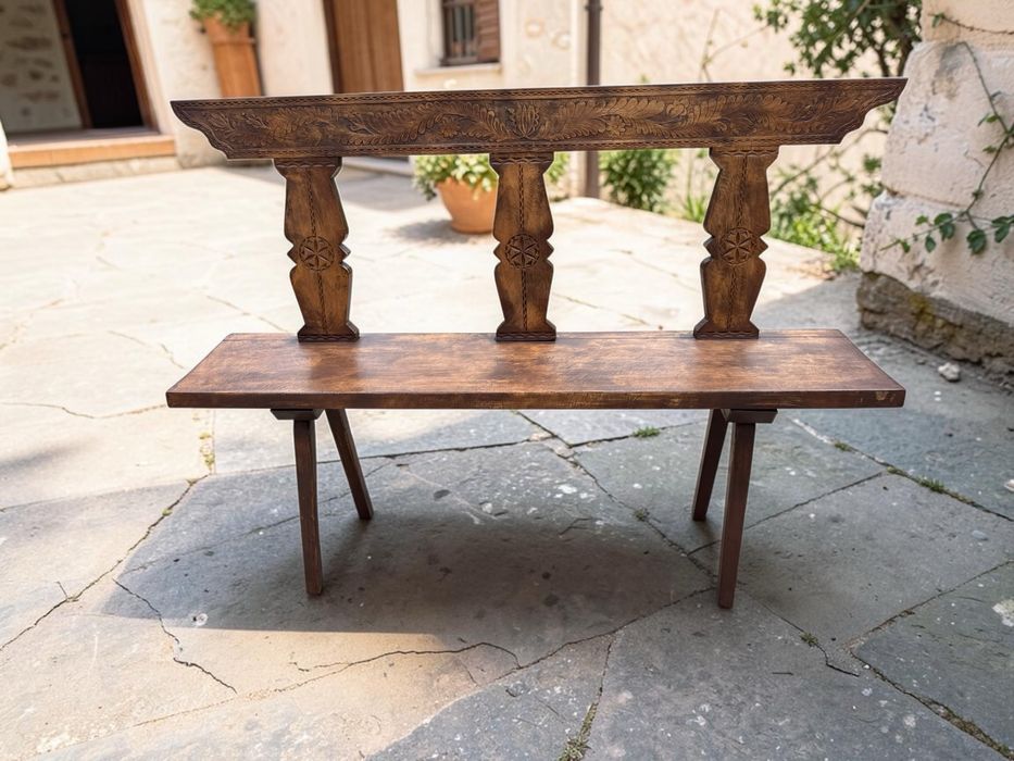 Set mobilier terasa stil Brancovenesc
