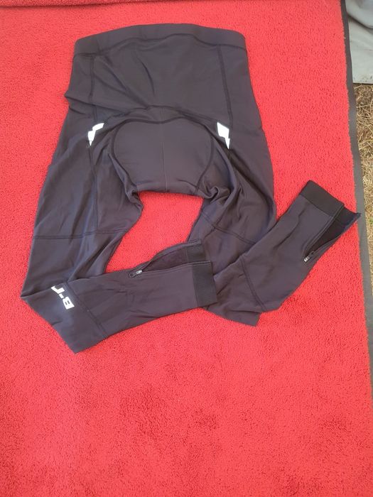 Pachet Ciclism B'TWIN / Rockrider: Colanți Lungi Premium Gel + Boxeri cu Bazon