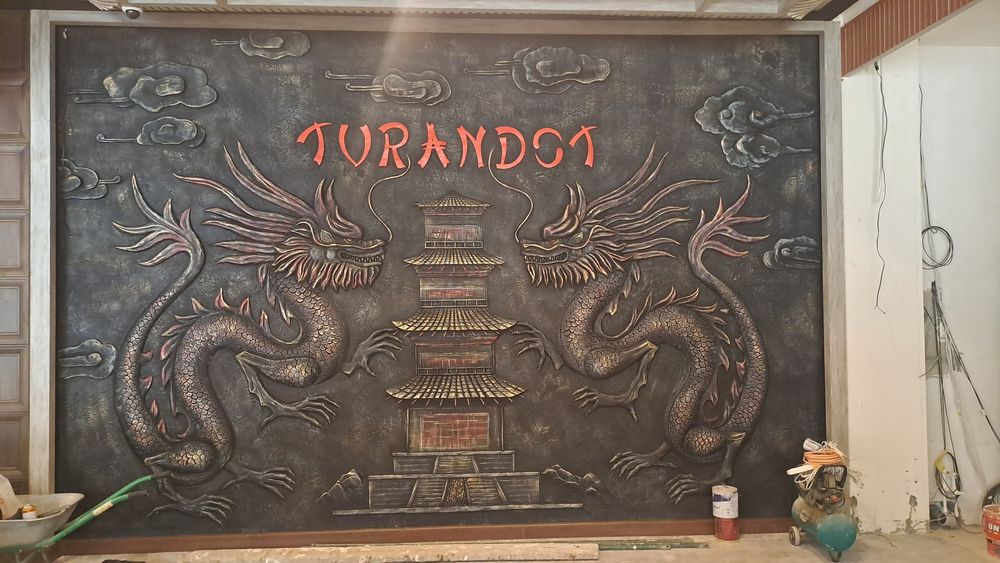 Барельеф на стену,  роспись, венецианская,  имитация мрамора, rasm,