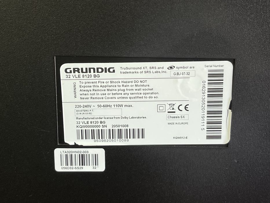 Телевизор GRUNDIG Full HD LED 32“ - 32VLE8120BG