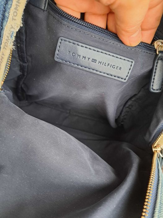 дамска раница.малка дънкова чанта,раничка,Tommy Hilfiger