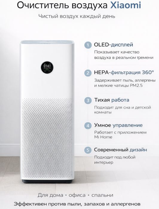 Очиститель воздуха Xiaomi Mi Air Purifier 5
