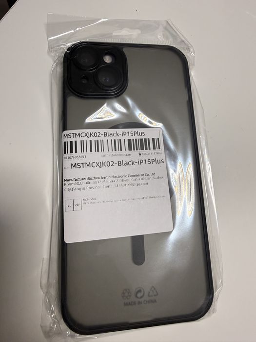 Iphone 15 plus clear magsafe case