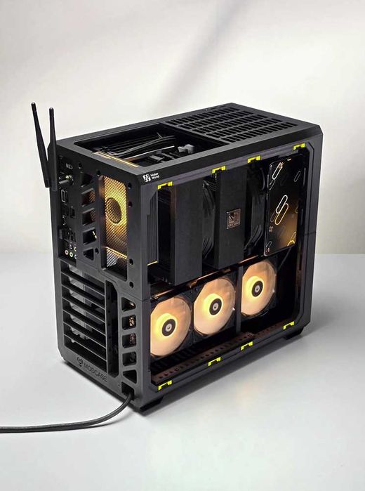 Carcasa ATX Gaming NAS Printata 3D Dual Rad 280 7 slot GPU 24Litrii