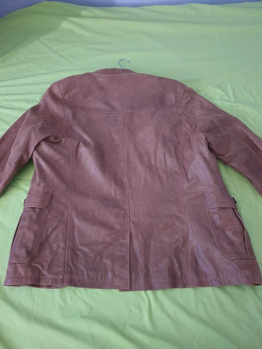 Geaca haina piele naturală geanta prada