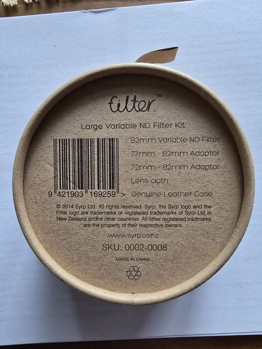 Филтър Syrp Variable ND Filter - (82mm + Adapters)