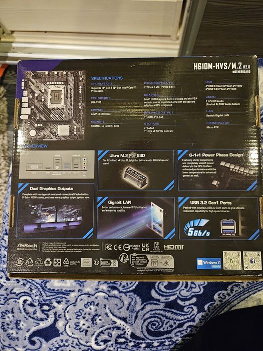 Placă de bază ASRock H610M-HVS/M.2 R2.0