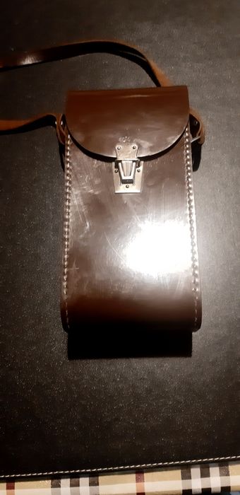 Ретро кожен калъф за фотоапарат