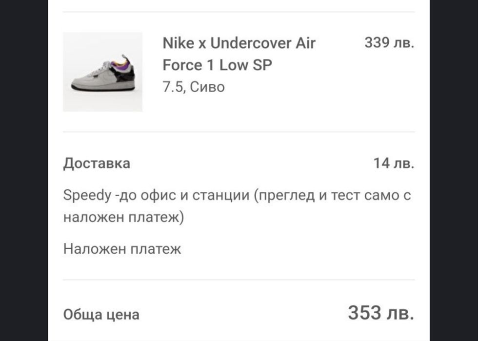 Nike Air Force 1 Undercover ОРИГИНАЛНИ