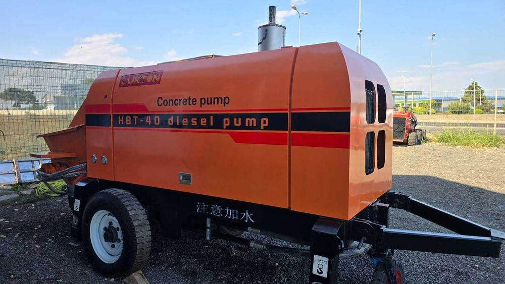 Pompa beton diesel + 200m țevi&furtun - LUKTON 150CP