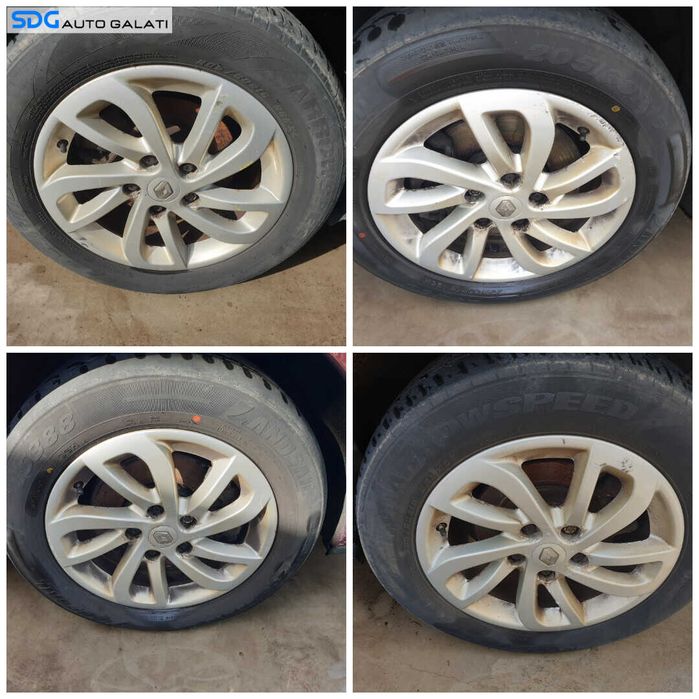 Set 4 Roti Jante Aliaj 205 60 16 R16 Anvelope Vara DOT 2023-2024 Renault Megane 3 2008 - 2015 [C8685]