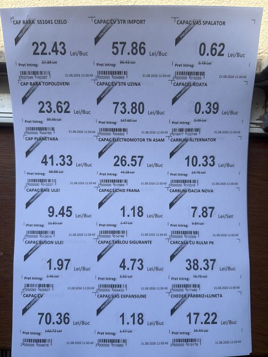 Piese Auto vechi Dacia,Matiz, Tico 1300,Papuc Cielo