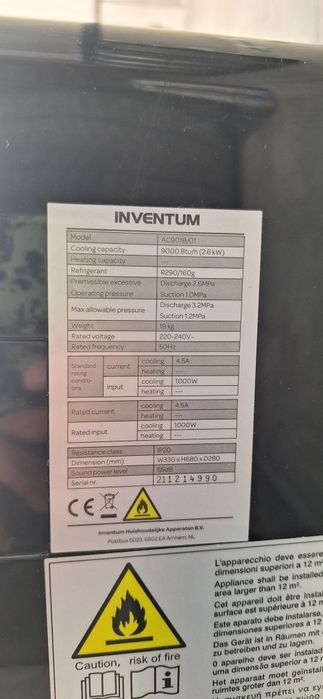 Нов компресорен мобилен климатик 3 in 1 -9000btu