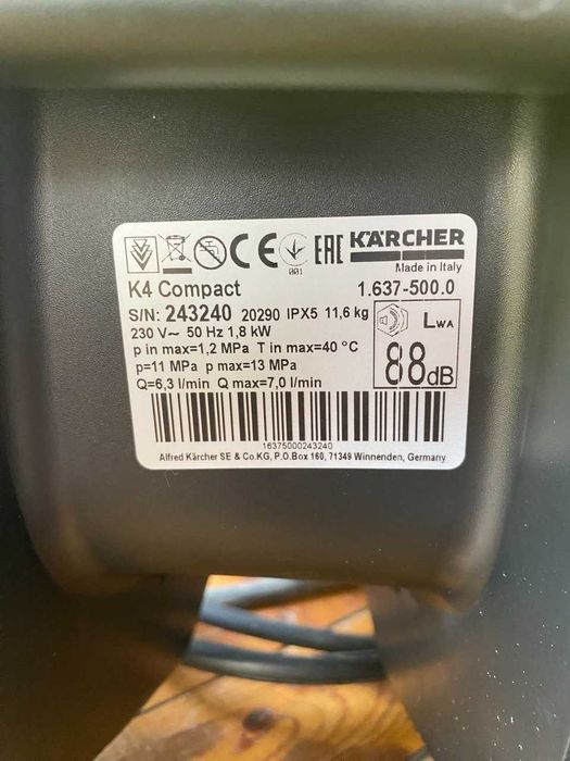 KARCHER K-4 yangi sotiladi upakovkada