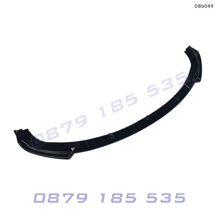 Преден лип спойлер за BMW 5 E60 E61 2008–2010 черен гланц -DBb049 тунинг бме е60 е61