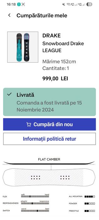 Placa Snowboard Drake League 152cm + Legaturi Snowboard Flow Juno M