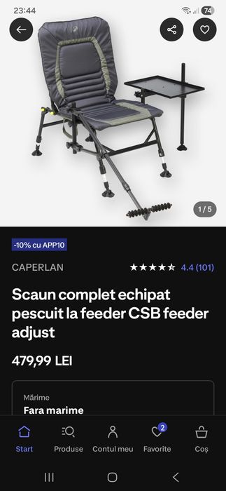 Scaun pescuit feeder
