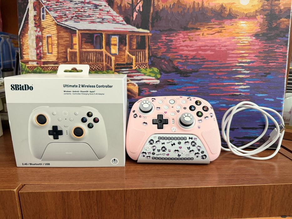 Геймпад 8BitDo Ultimate 2 + чехол,накладки и кейс